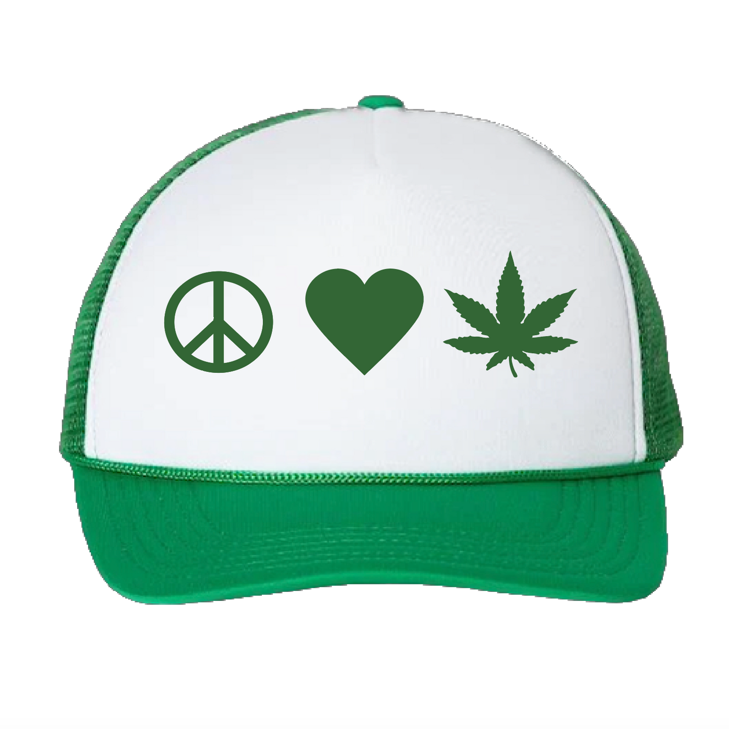 Peace Love Zen Trucker Hat