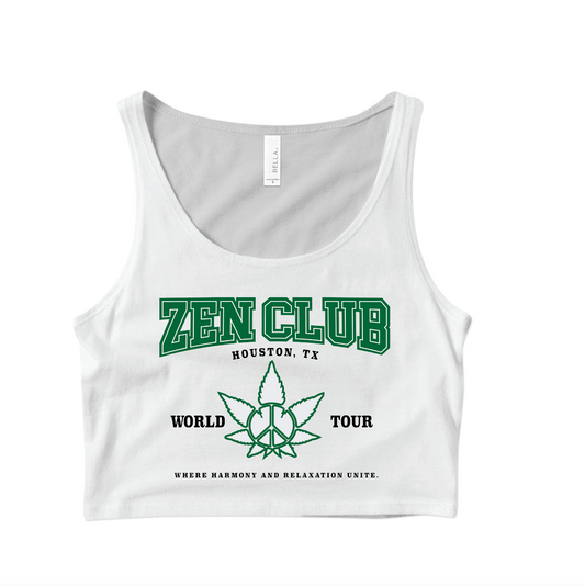 ZEN RELIGION CROP TANK TOP